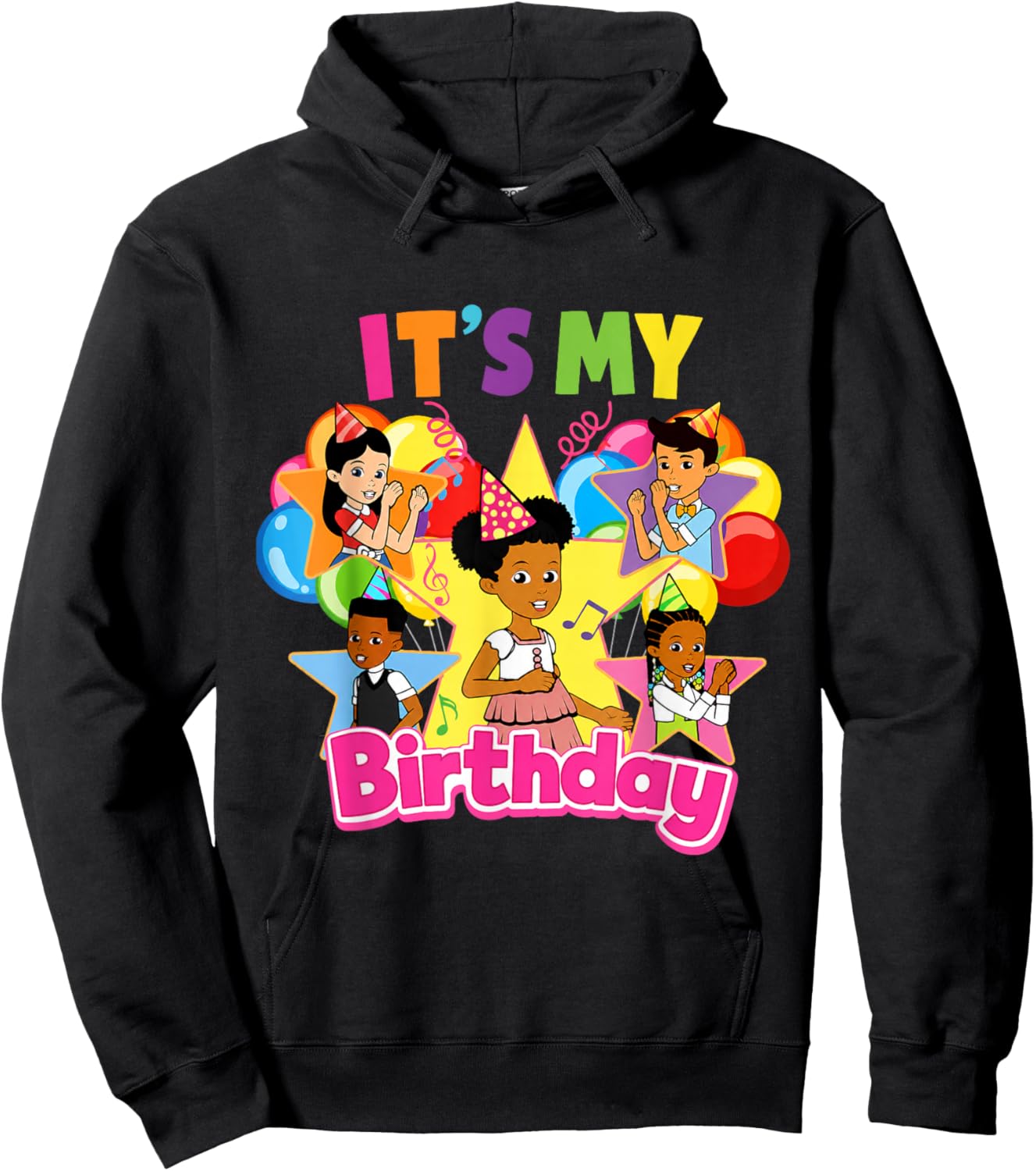 It's My Birthday Girl Gracie Pink Doll Family Decorations Hoodie - Hoodie | Black