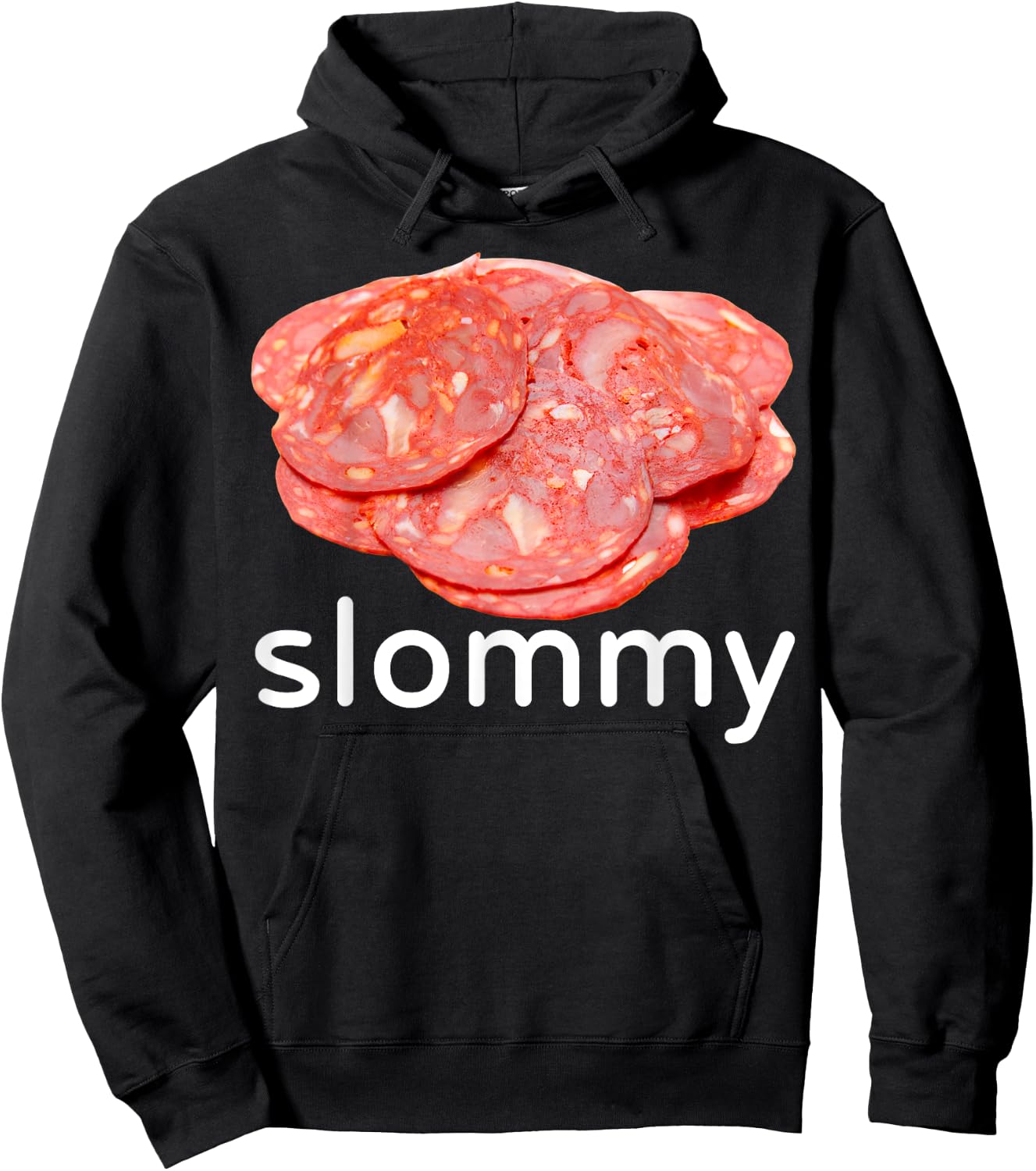 Slommy Salami Meme Oddly Specific Funny Memes Internet Memes Hoodie - Hoodie | Black