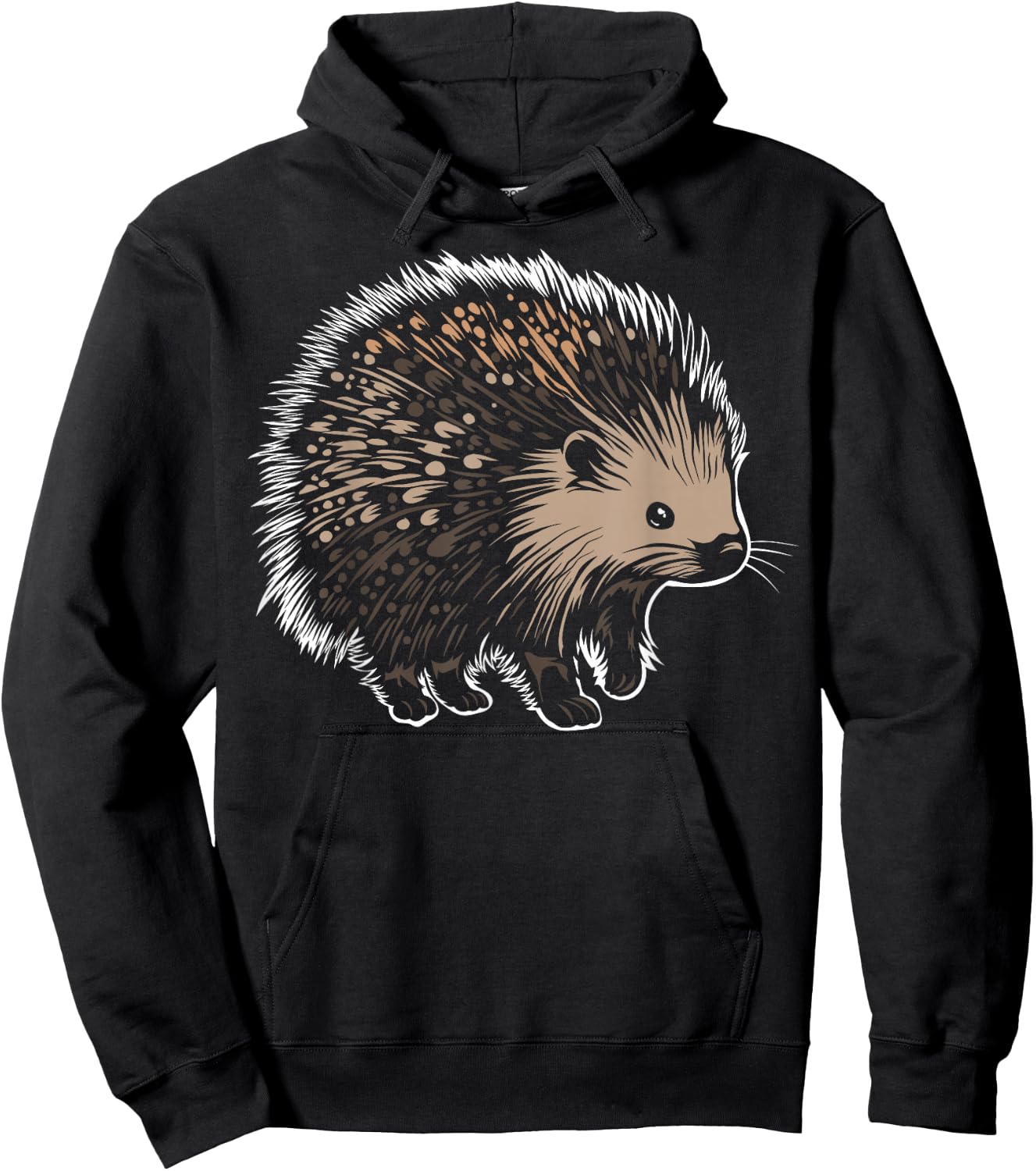 USA America - Animals - North American Porcupine Hoodie - Hoodie | Black
