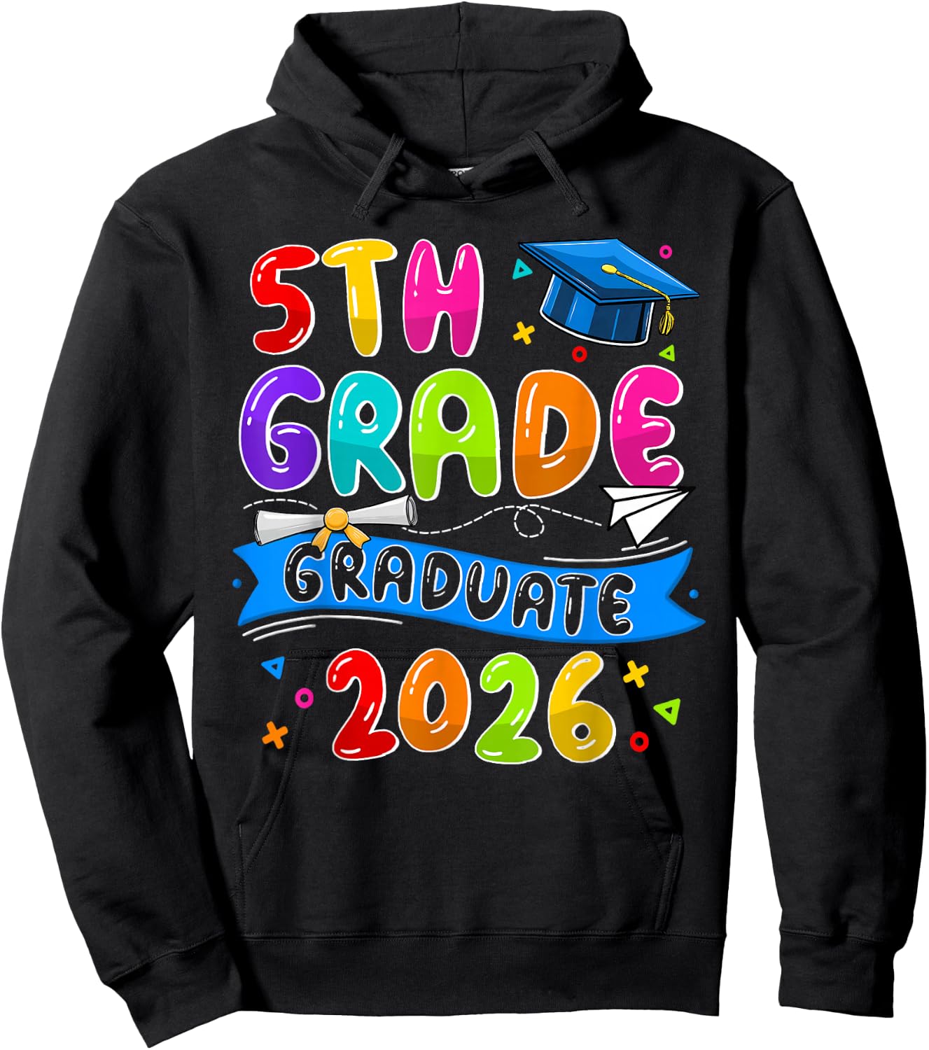 5th Grade Graduate 5th Grade Grad Class Of 2026 Graduation Hoodie - Hoodie | Black