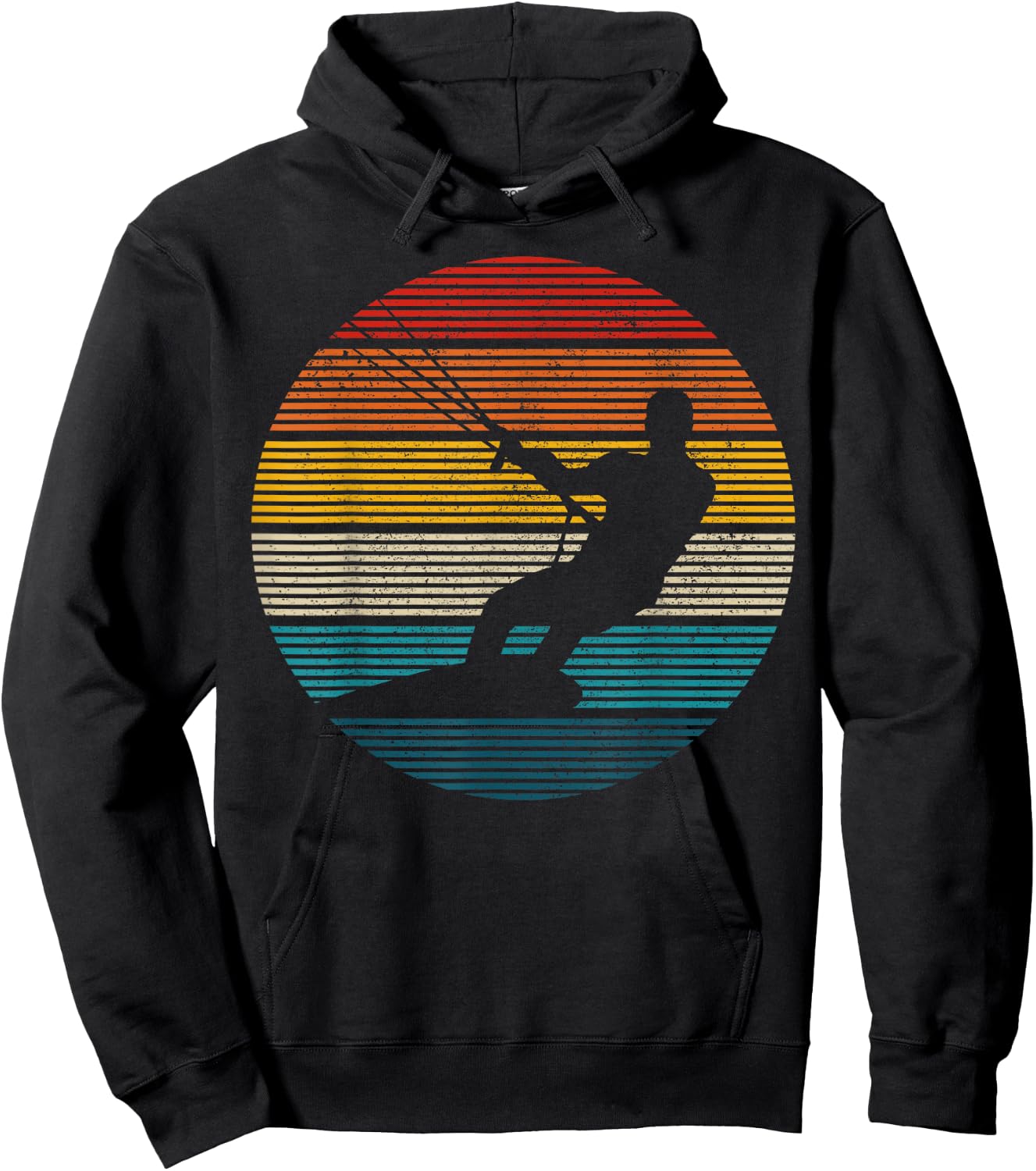 Kitesurfing Kiteboarding Kitesurfing Vintage Gift Hoodie - Hoodie | Black