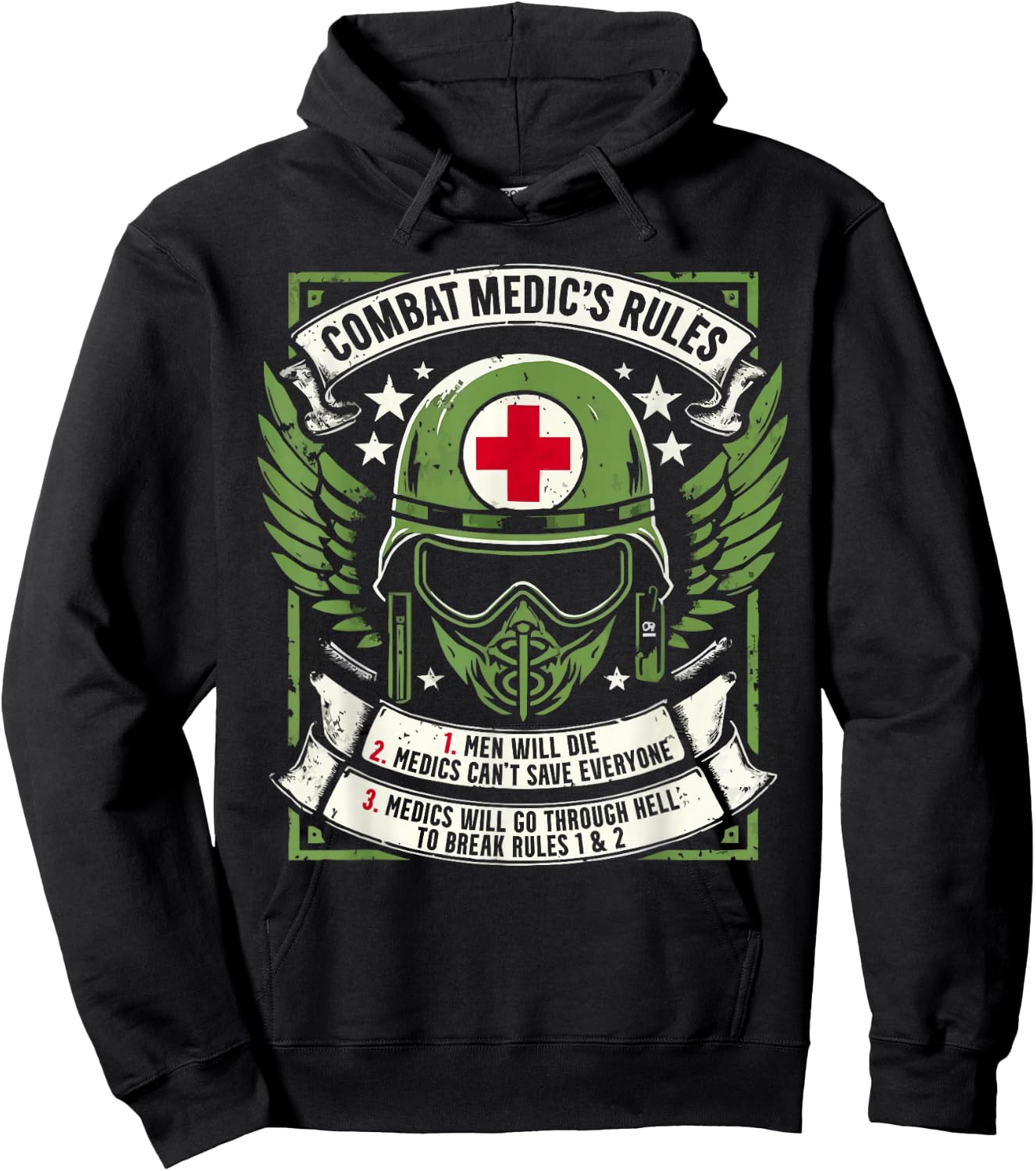 Combat Medic First Aid Field Medic Military Hoodie - Hoodie | Black