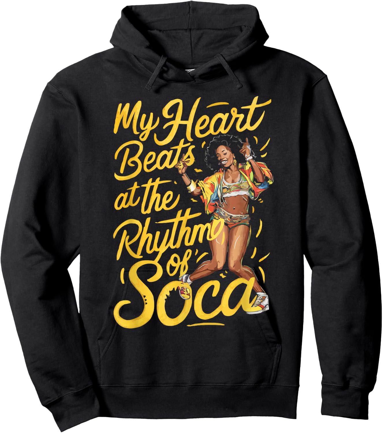 Soca Dancing Trinidad And Tobago Dancer Soca Music Hoodie - Hoodie | Black