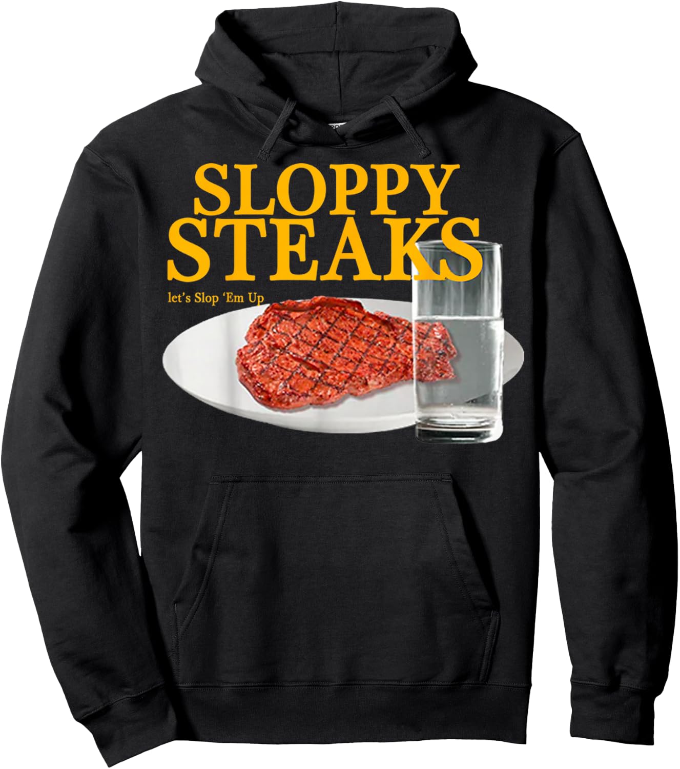 Vintage Sloppy Steaks I Think You Should Leave Hoodie - Hoodie | Black