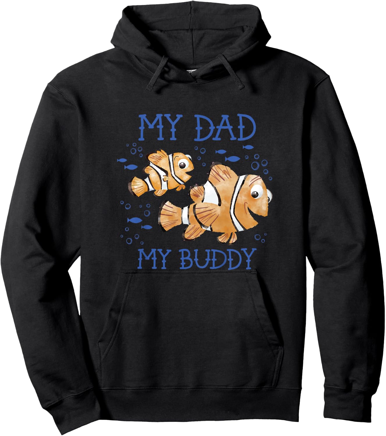 Kids Disney Pixar Finding Nemo Father's Day Dad Buddy Hoodie - Hoodie | Black