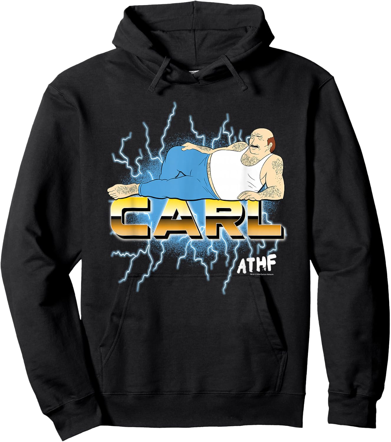 Aqua Teen Hunger Force Carl Lightning Funny Cartoon Hoodie - Hoodie | Black