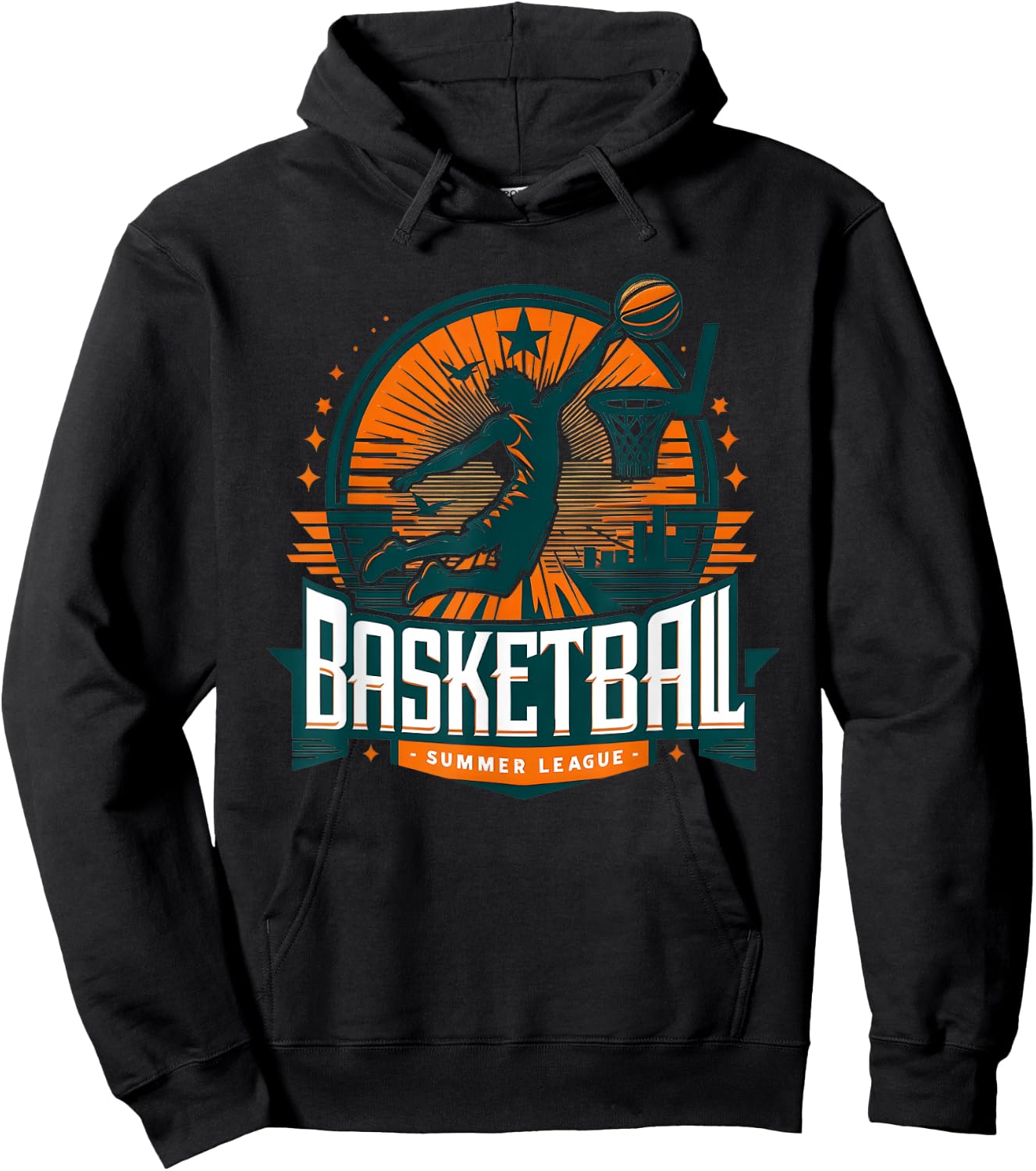 Basketball USA - Summer League Basketball Lover Women Kids Hoodie - Hoodie | Black