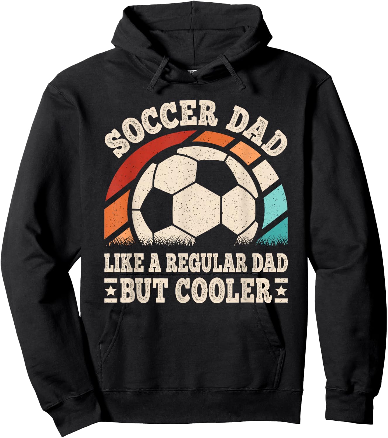 Soccer Dad Like A Regular Dad But Cooler Funny Soccer Men Hoodie - Hoodie | Black
