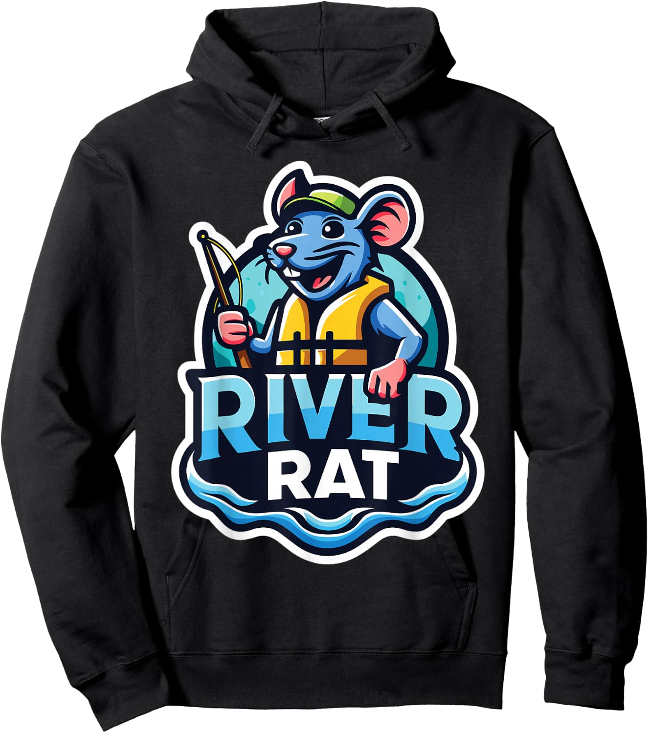 River Rat, River Adventures, River Rat Hoodie - Hoodie | Black
