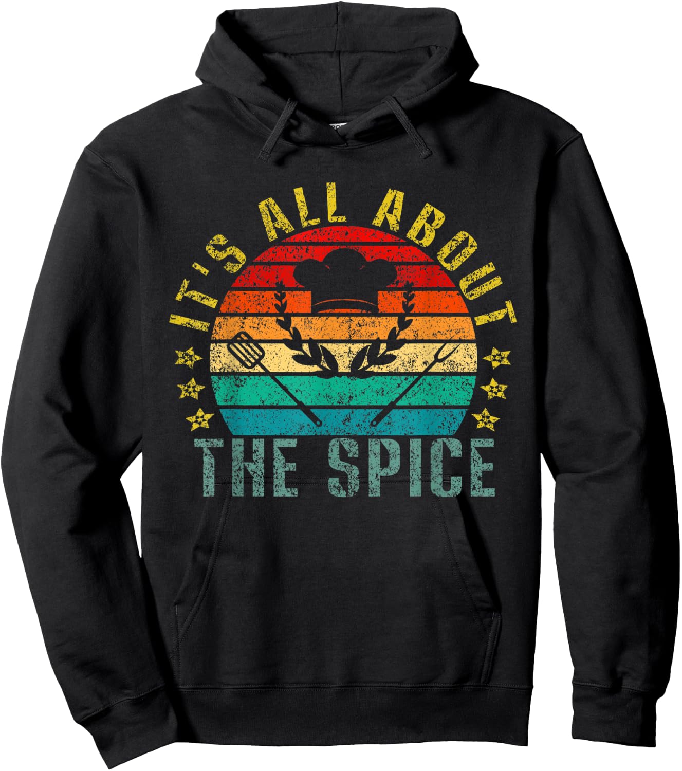 It's All About the Spice Funny Retro Hoodie - Hoodie | Black