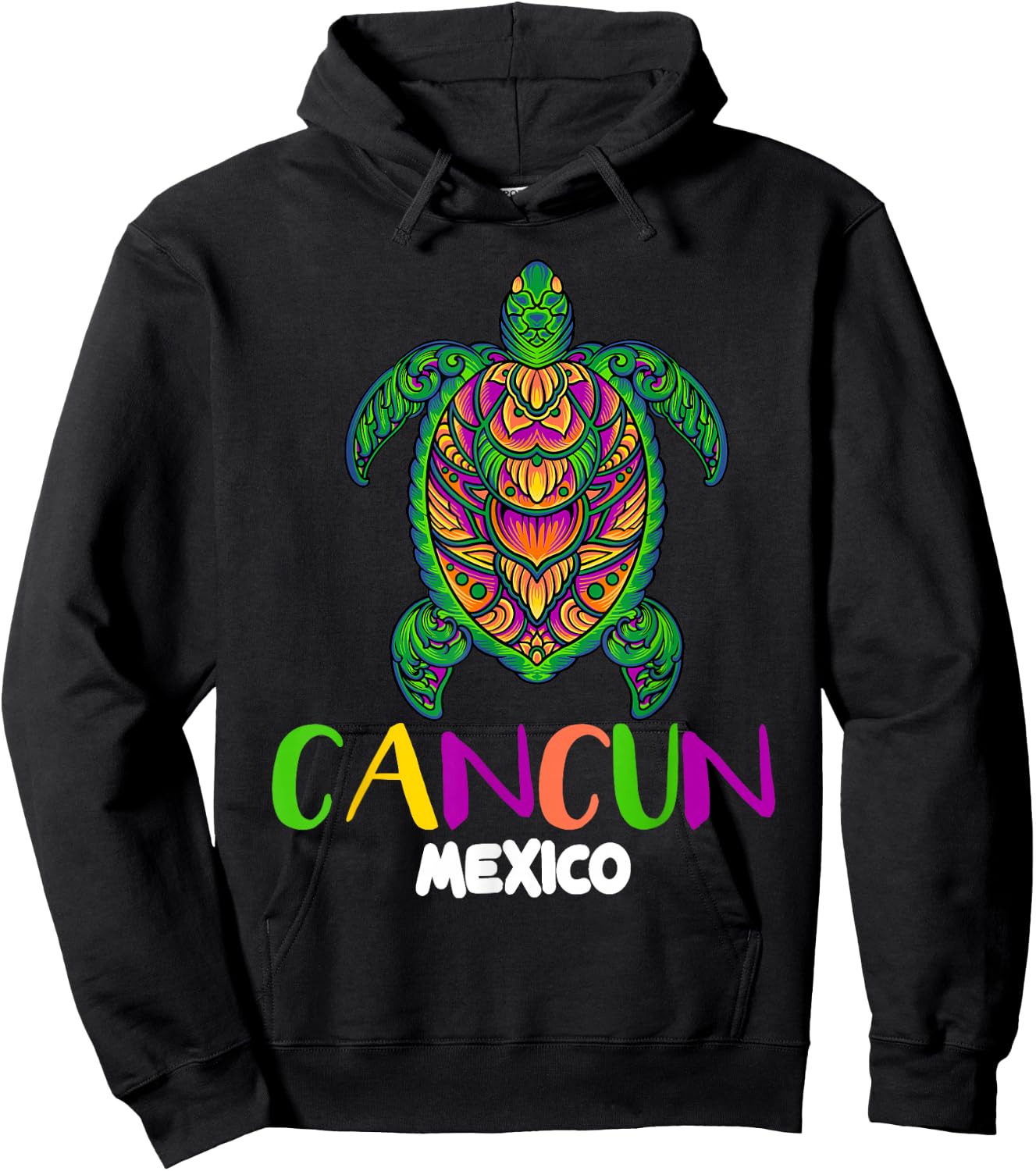 Cancun Mexico Sea Turtle Family Matching Hoodie - Hoodie | Black