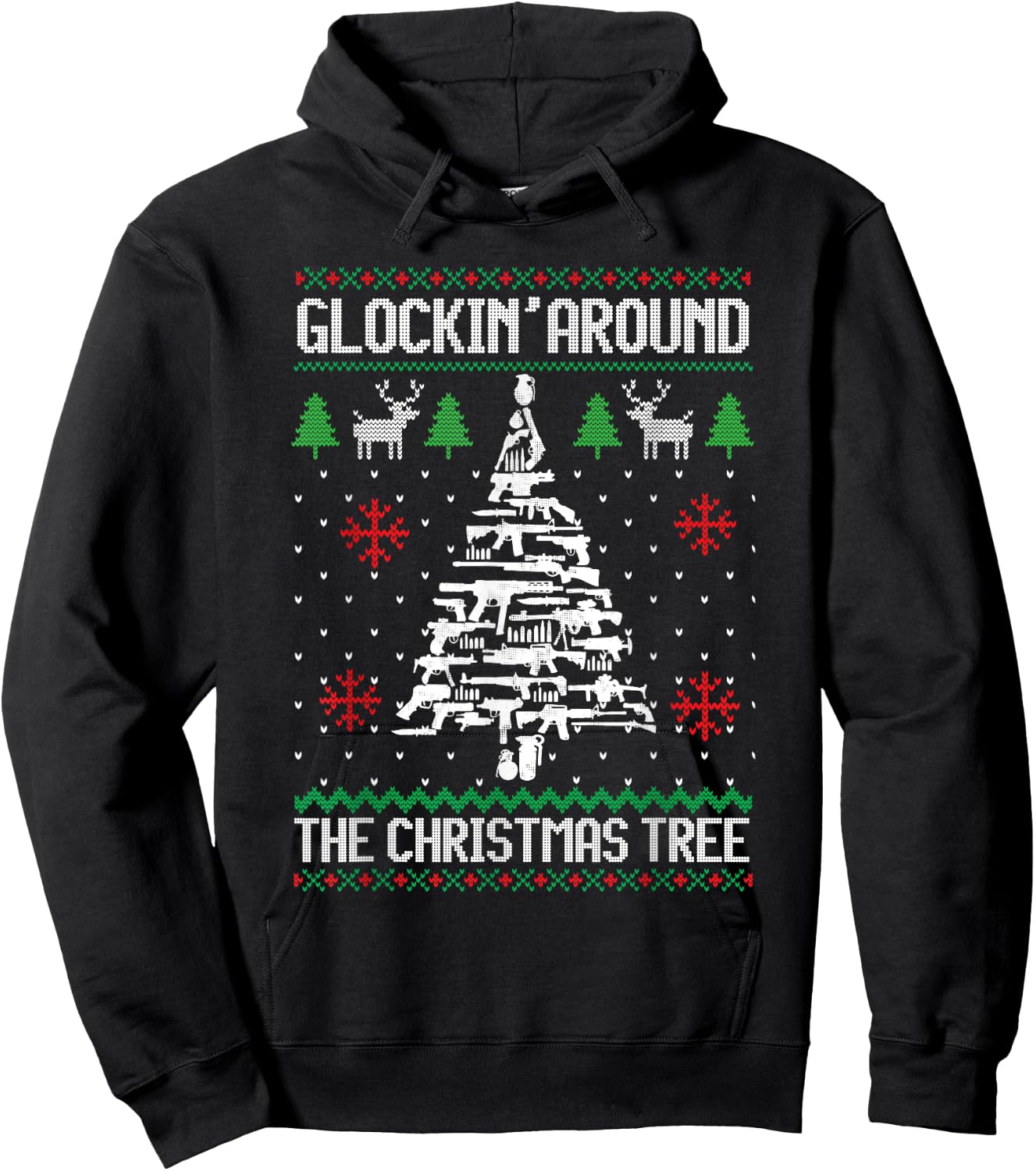 Glockin' Around The Christmas Tree Apparel Hoodie - Hoodie | Black