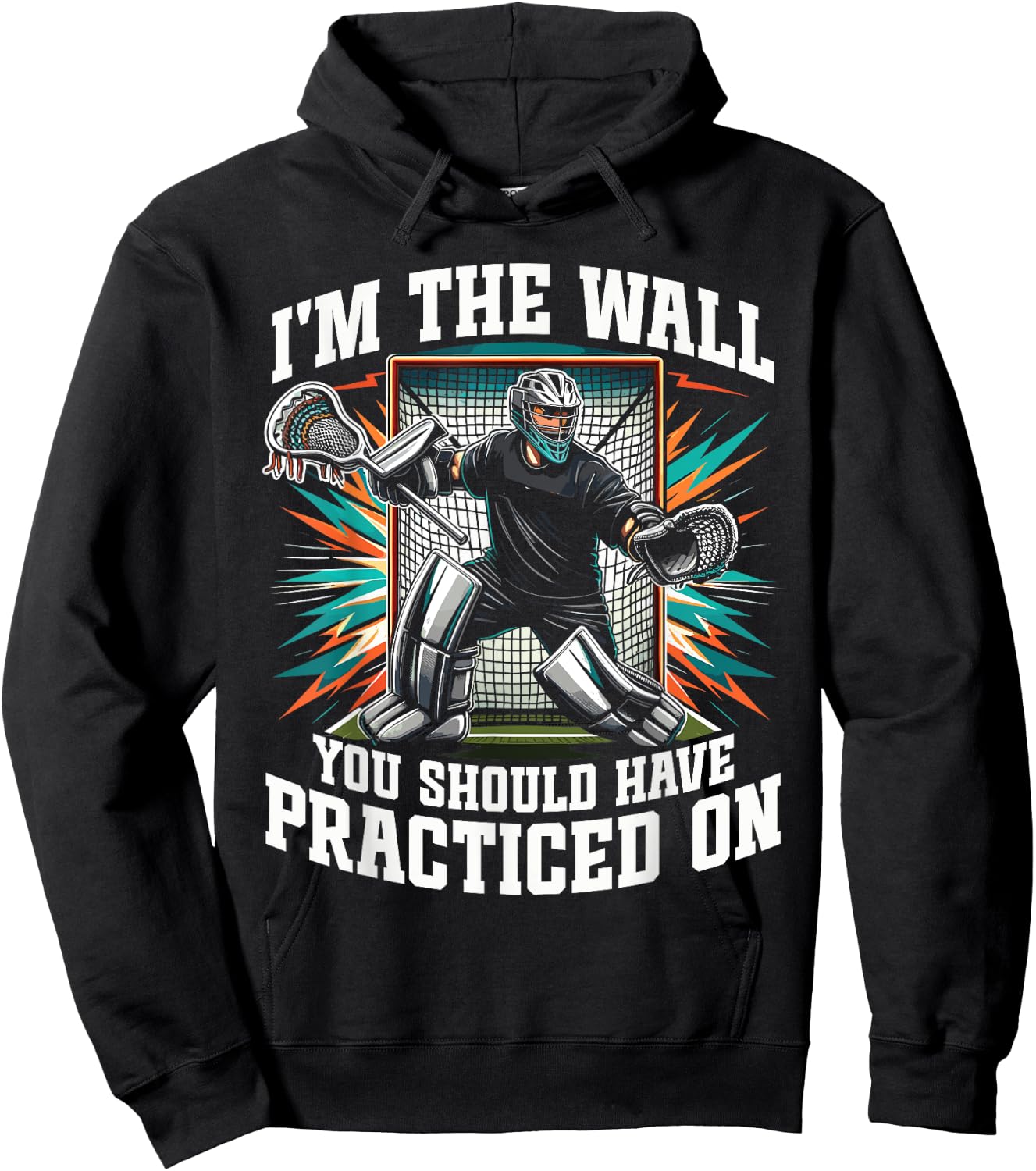 Funny Goalkeeper Lacrosse Goalie Hoodie - Hoodie | Black