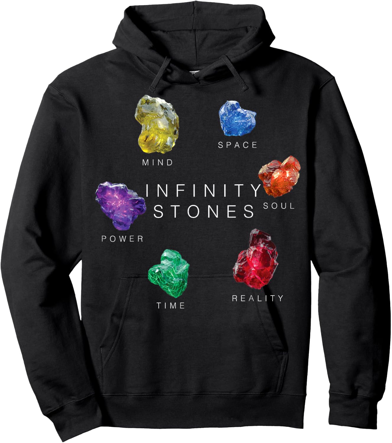 Marvel Avengers: Endgame Infinity Stones Circle Hoodie - Hoodie | Black