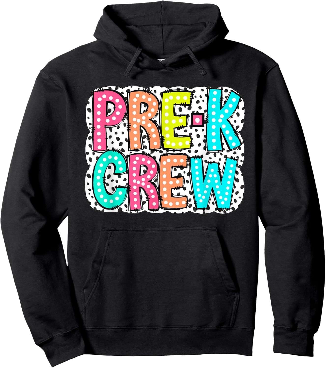 Women Pre-K Crew Dalmatian Pre-K Teacher First Day Of School Hoodie - Hoodie | Black