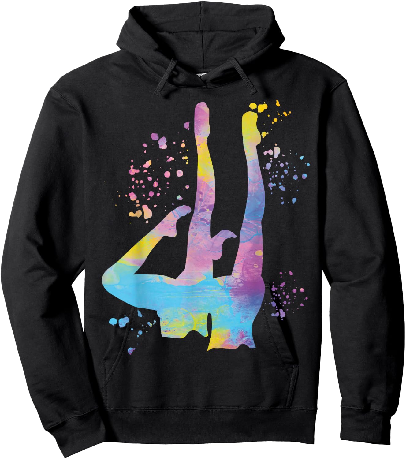 Synchronized Swimming Colorsplash Team Artistic Swim Hoodie - Hoodie | Black