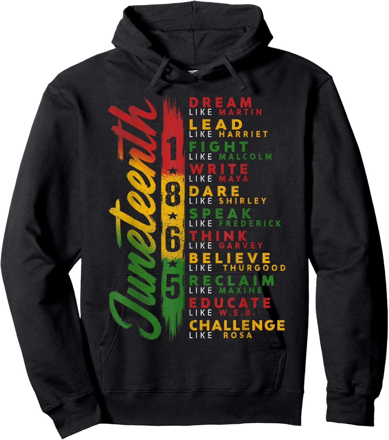 Juneteenth Black American Feedom 1865 Juneteenth Men Women Hoodie - Hoodie | Black
