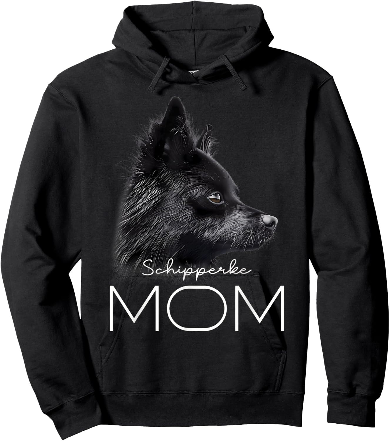 Schipperke Dog Mom Hoodie - Hoodie | Black