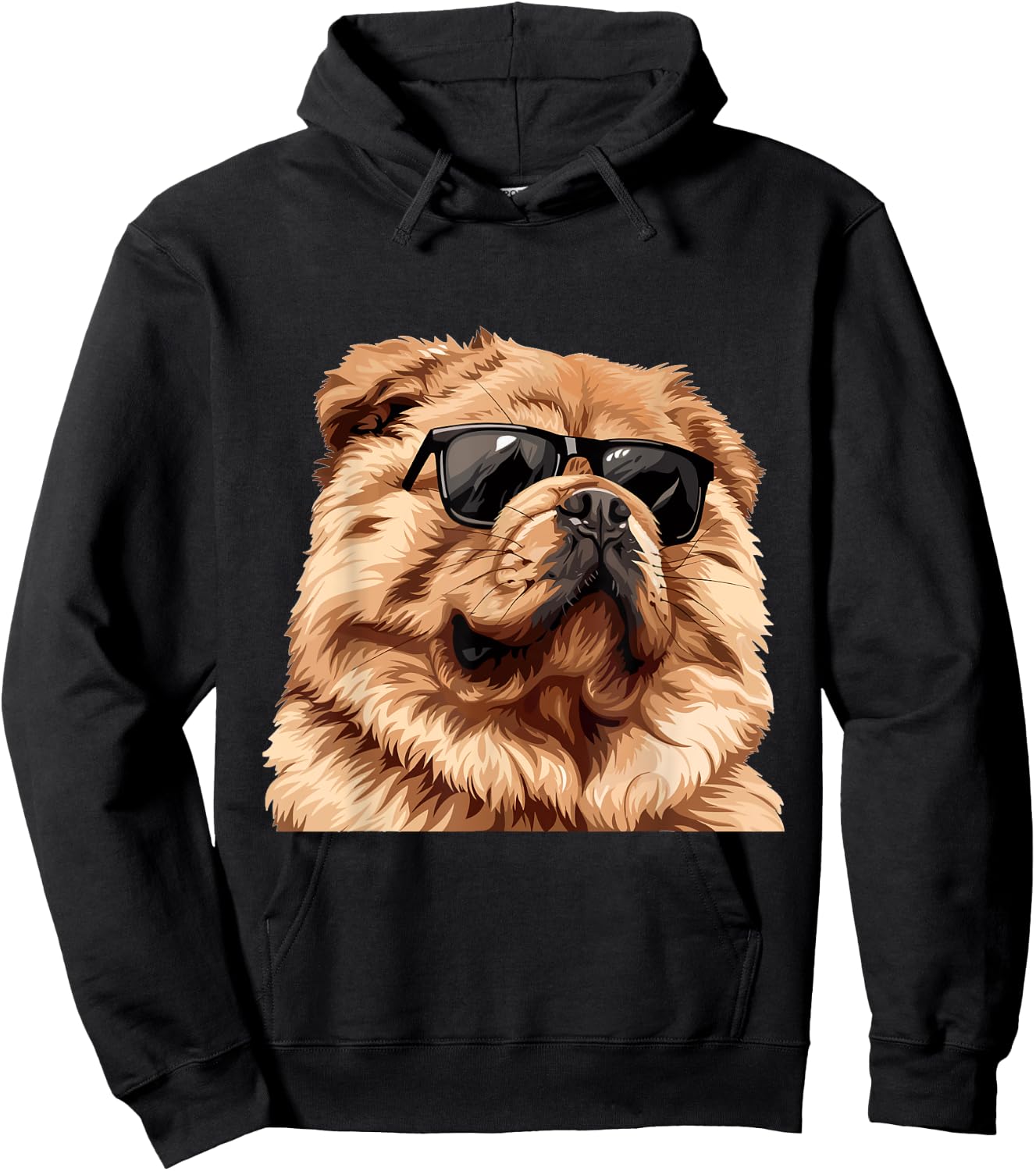 Chow Chow Sunglasses Dog Breed Graphic Hoodie - Hoodie | Black