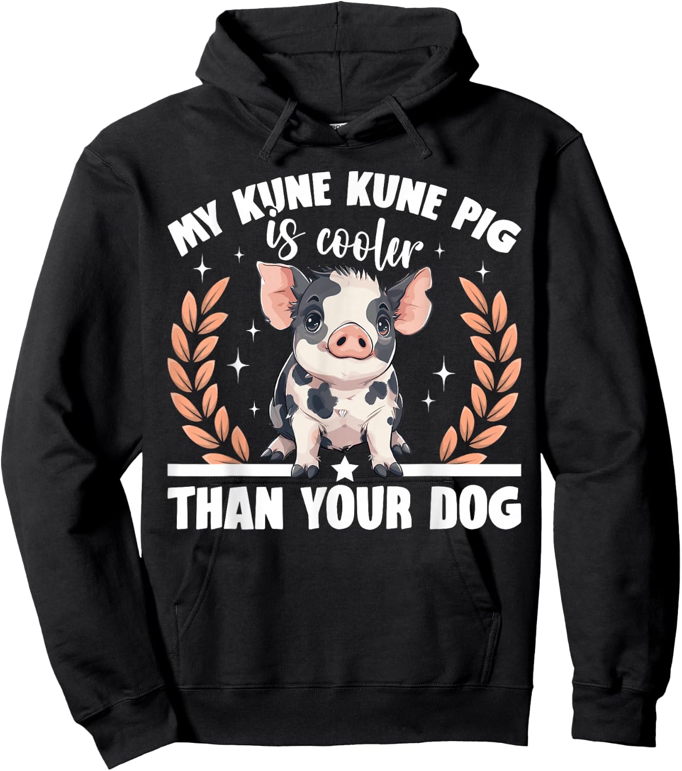 Kune Kune Pig Owner Pig Breeder Supplies Kunekune Girl Hoodie - Hoodie | Black