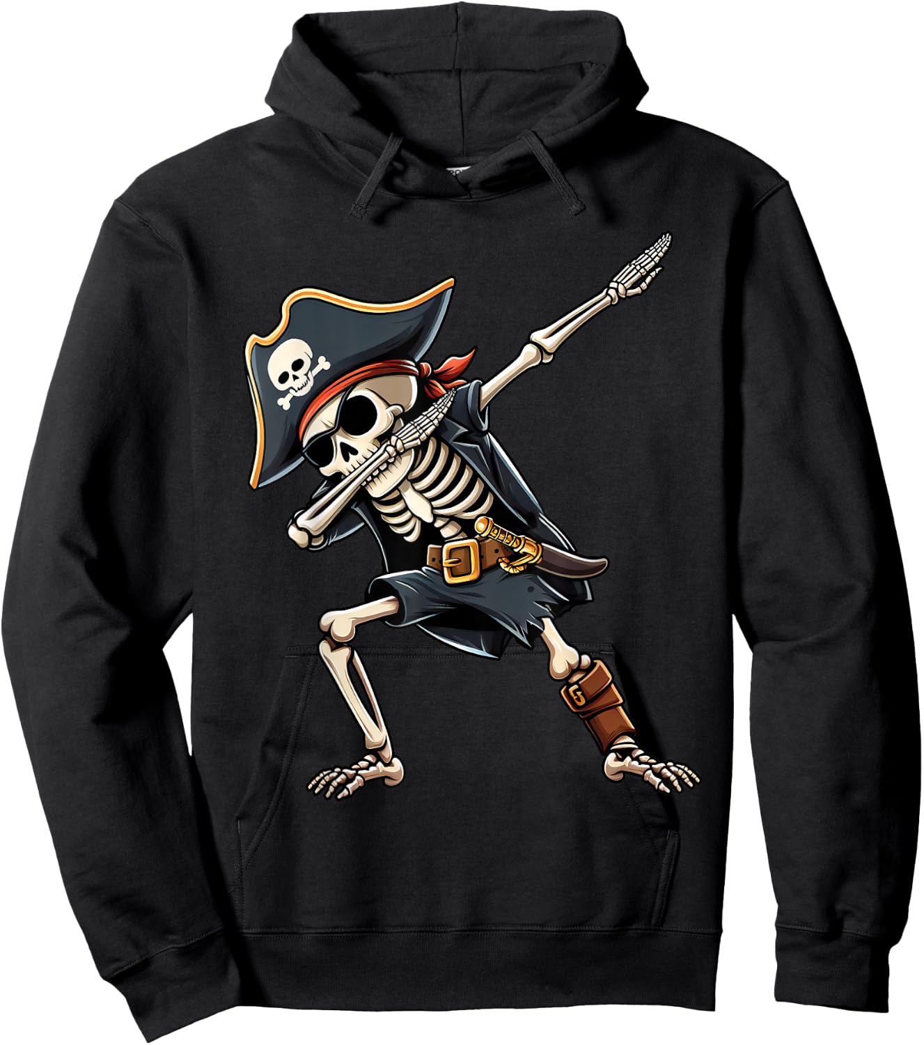 Halloween Shirts Boys Kids Skeleton Pirate Halloween Hoodie - Hoodie | Black