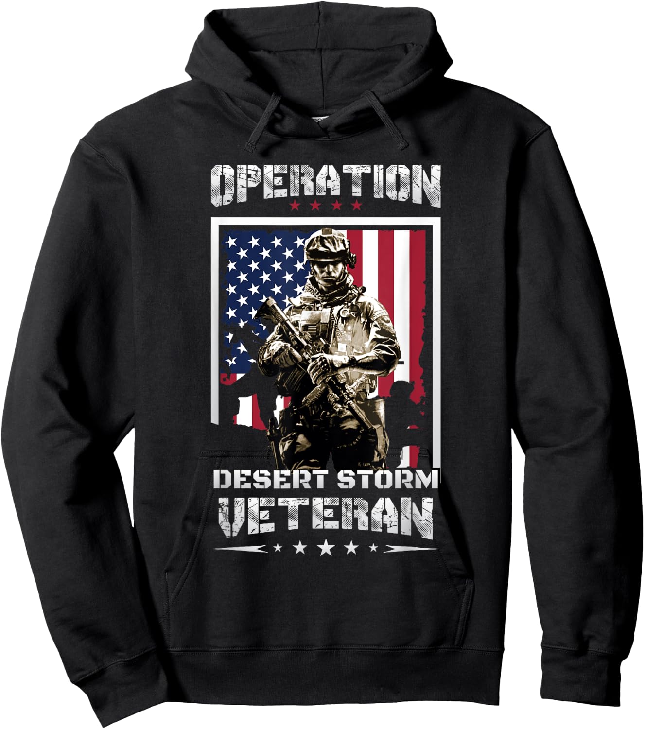 Veteran Shirt Operation Desert Storm Men Women USA Gift Hoodie - Hoodie | Black