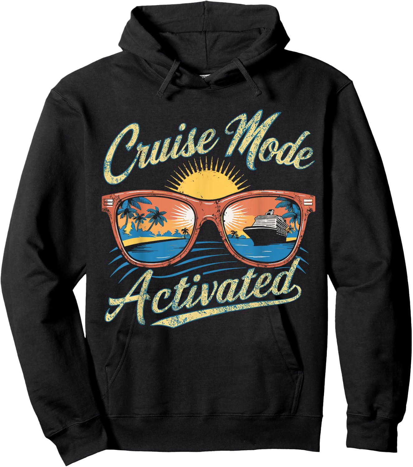 Cruise Mode Sunglasses Activated Hoodie - Hoodie | Black