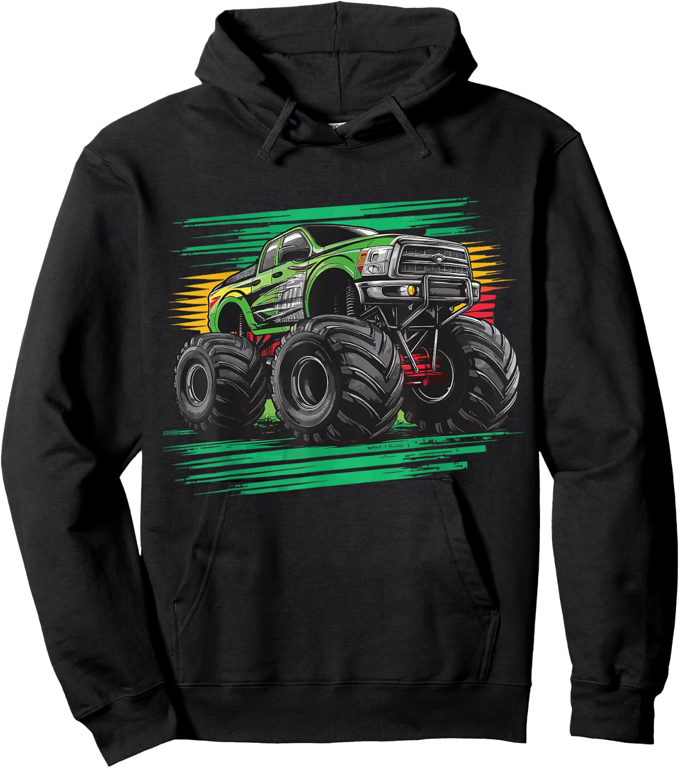 Monster Truck for toddlers Youth & Adults Hoodie - Hoodie | Black