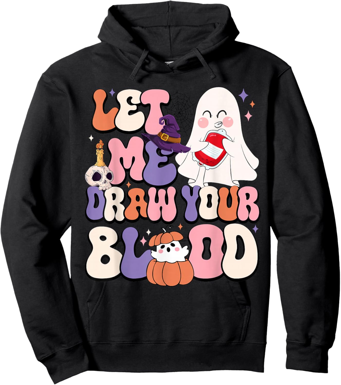 Let Me Draw Your Blood Halloween Phlebotomist Phlebotomy Hoodie - Hoodie | Black