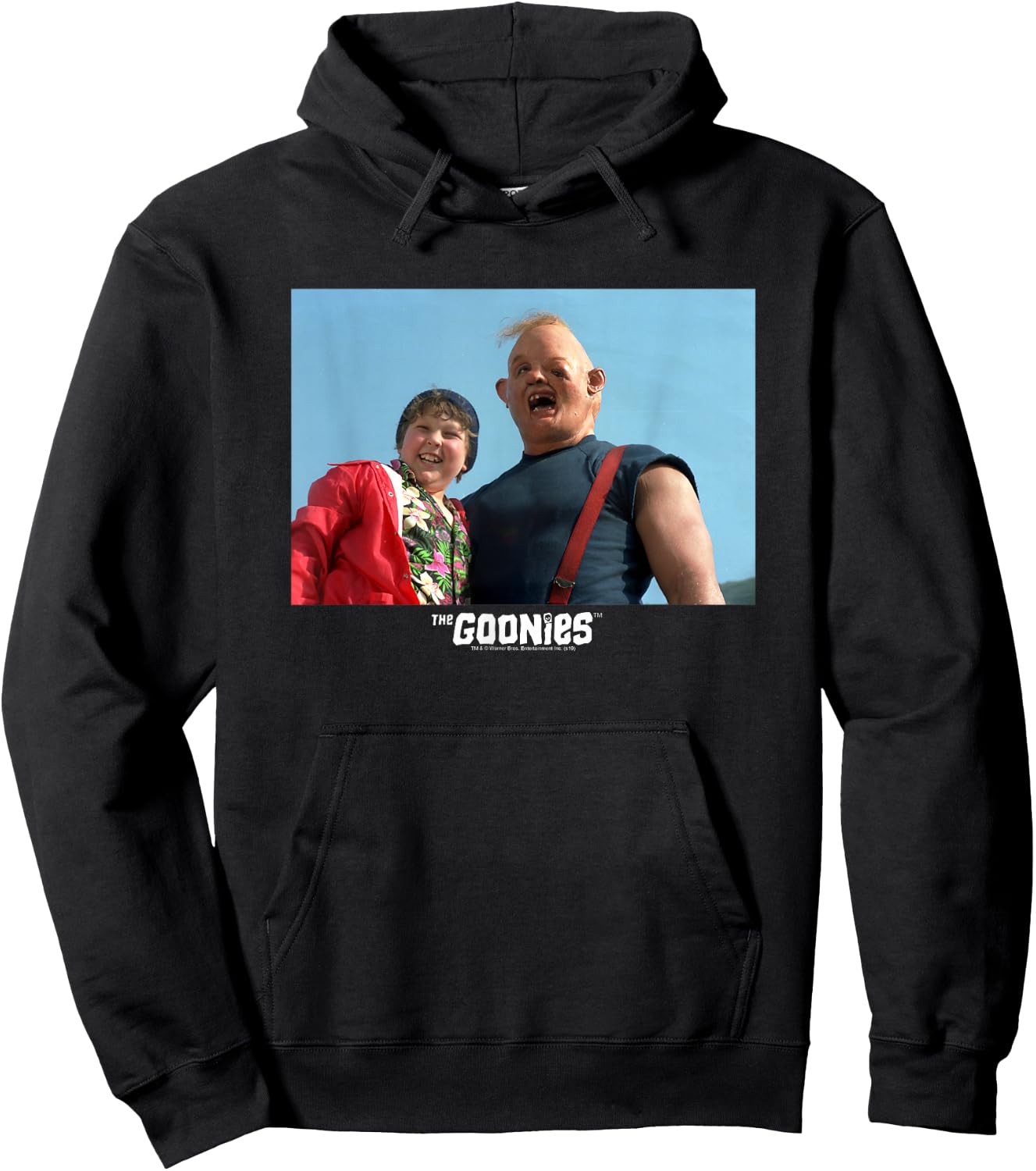 The Goonies Chunk and Sloth Hoodie - Hoodie | Black