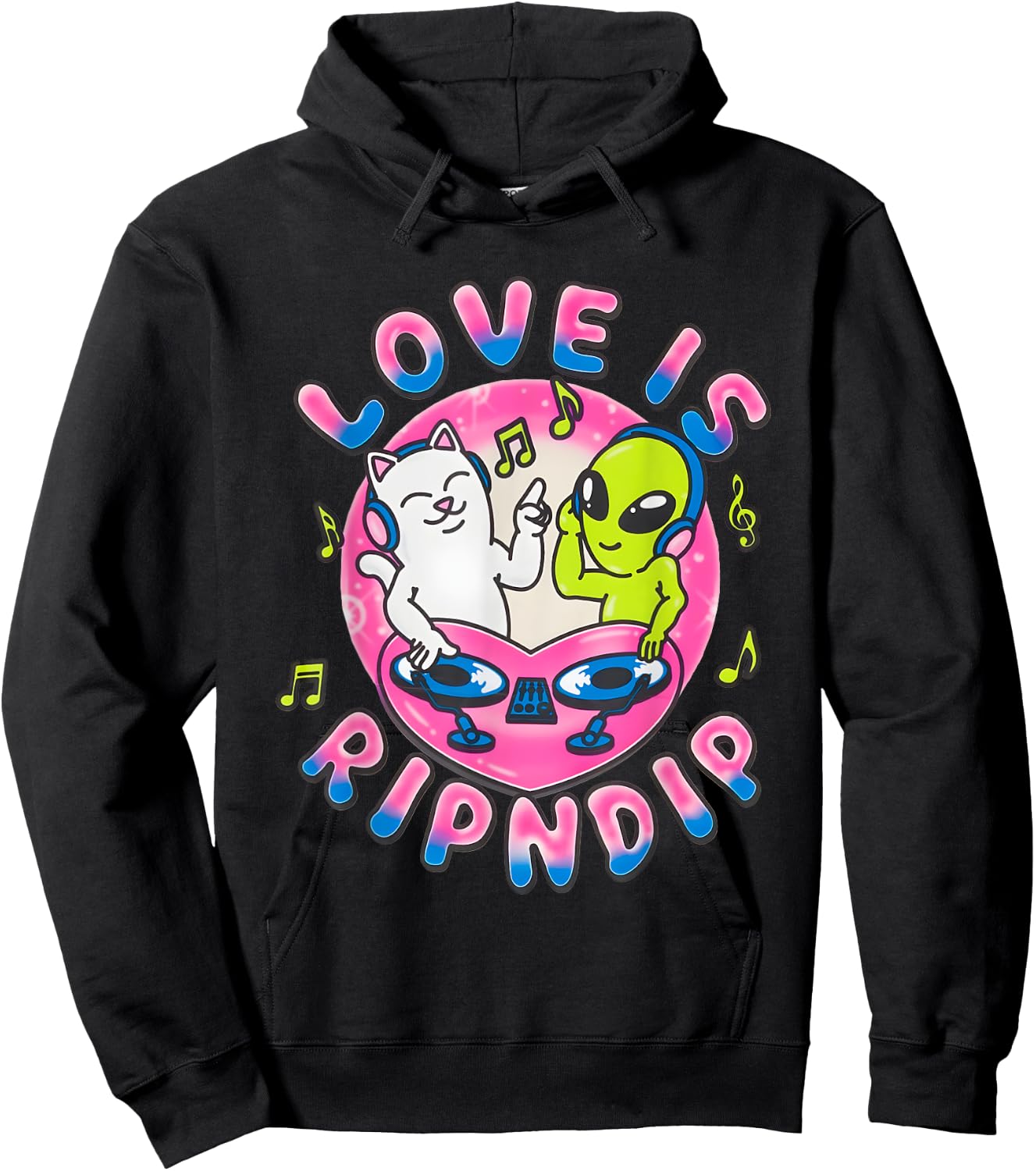 Love Is Rip Dip Funny Women Hoodie - Hoodie | Black