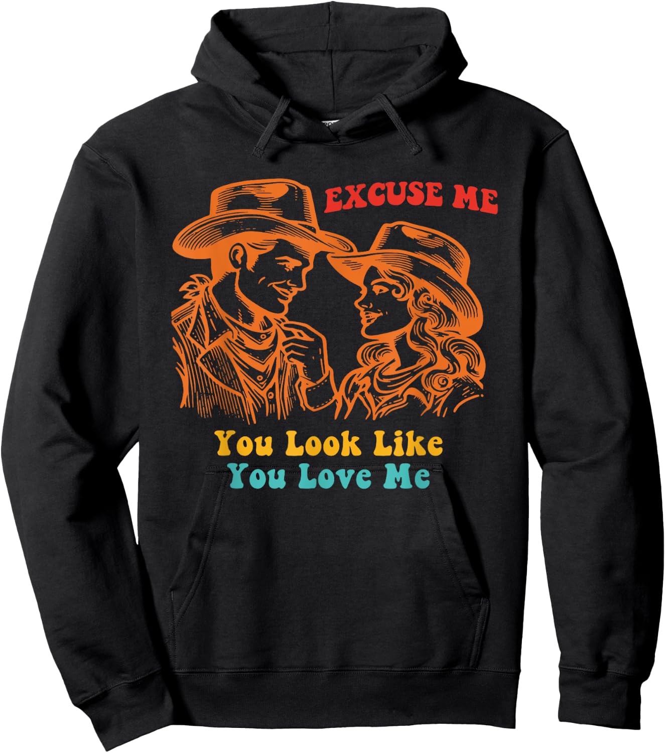 Excuse Me You Look Like You Love M.e Apparel Hoodie - Hoodie | Black