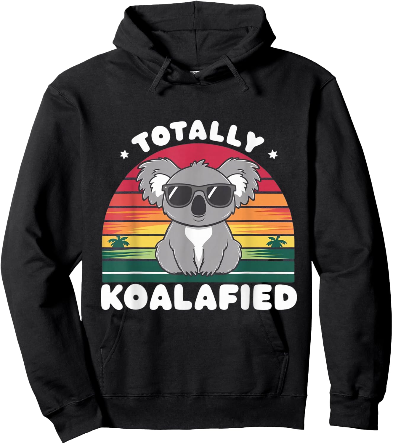 Totally Koalafied Koala Crew Cute Family Matching Design Hoodie - Hoodie | Black
