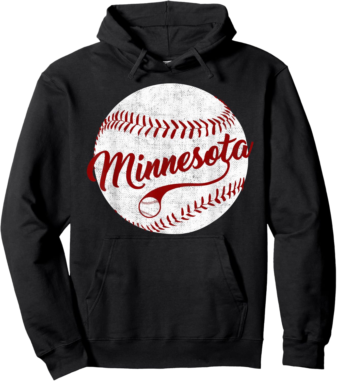 Baseball Minnesota Team Love Baseball National Pastime Men Hoodie - Hoodie | Black