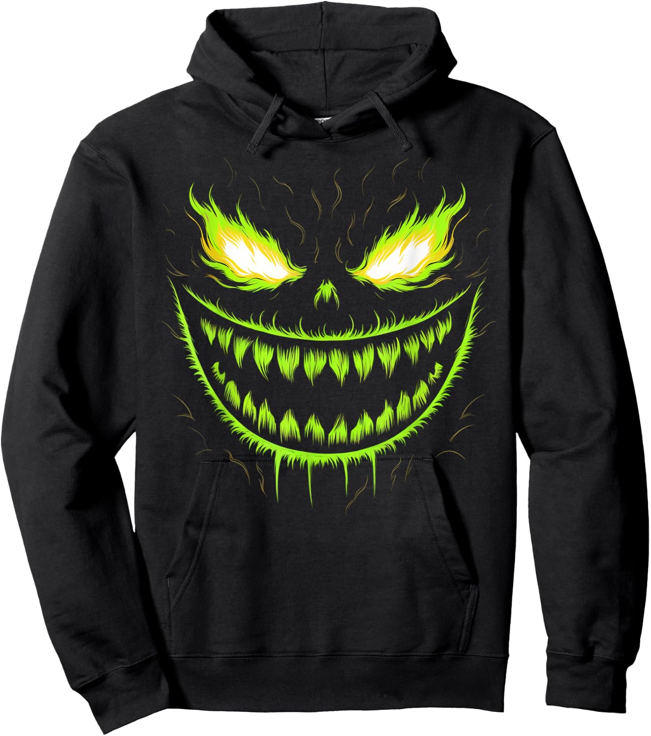 Jack o Lantern Scary Pumpkin Halloween Men Boys Kids Hoodie - Hoodie | Black