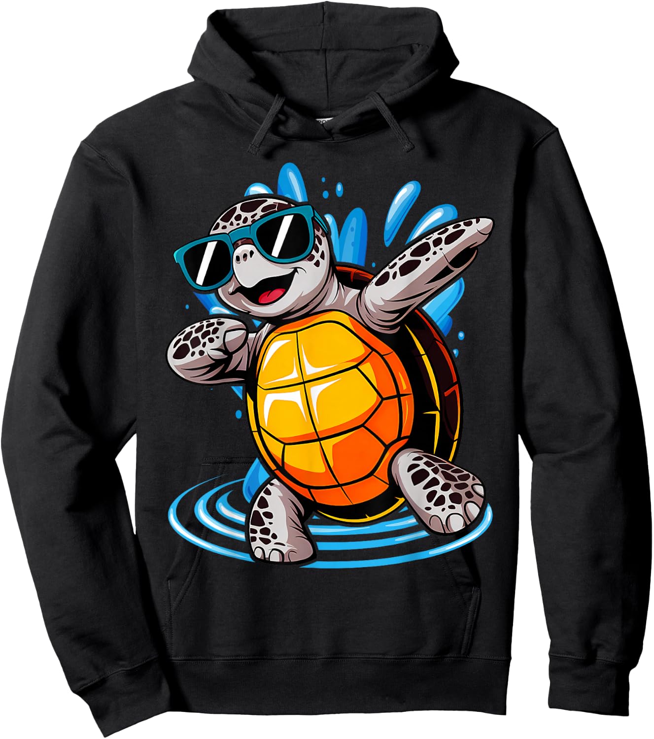 Dabbing Sea Turtles Boys Girls Save Turtles Hoodie - Hoodie | Black