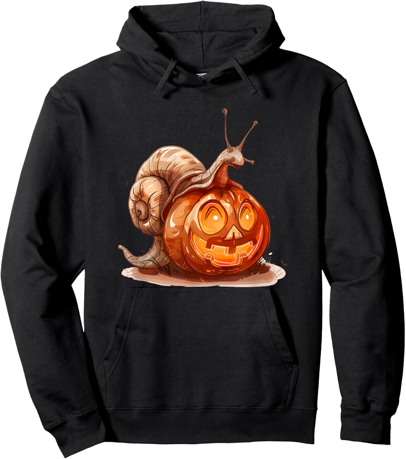 Cute Snail Pumpkin Halloween Costume Snails Men Women Hoodie - Hoodie | Black