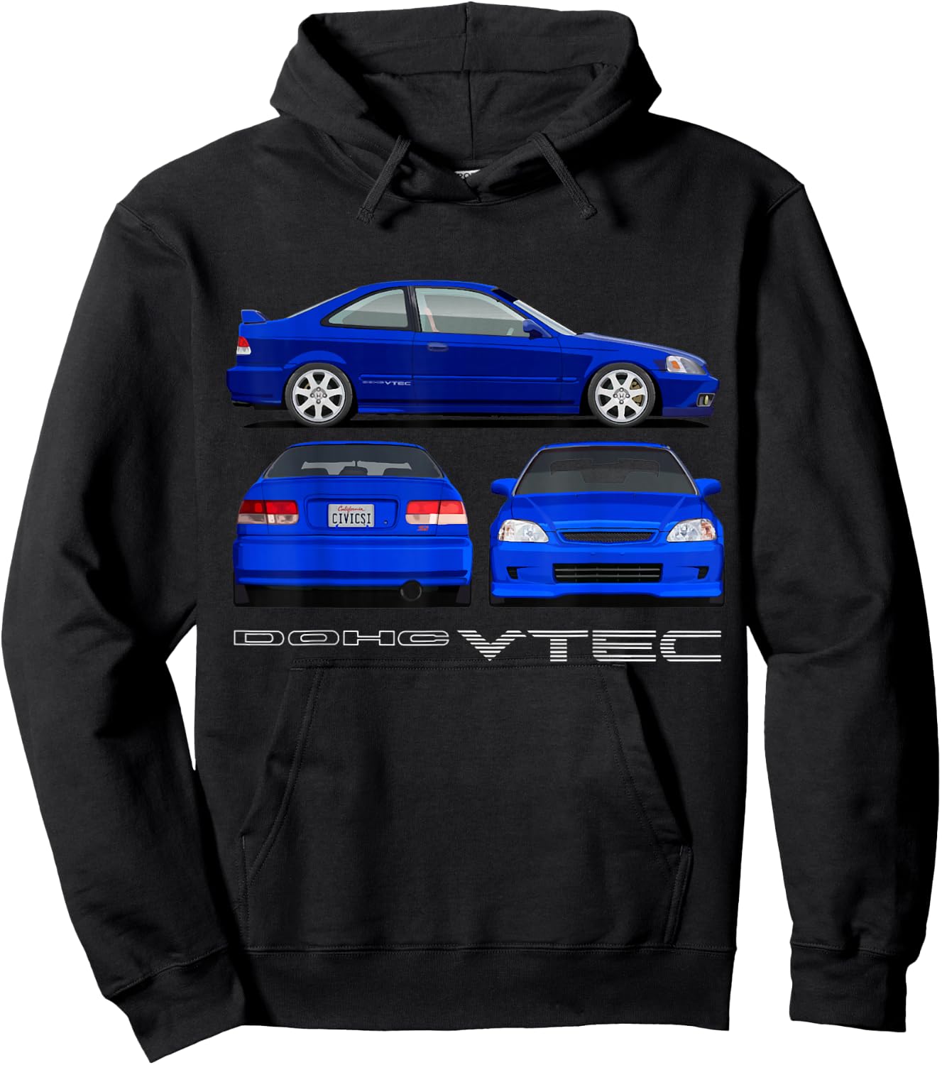 Civic Si JDM Car Hoodie - Hoodie | Black