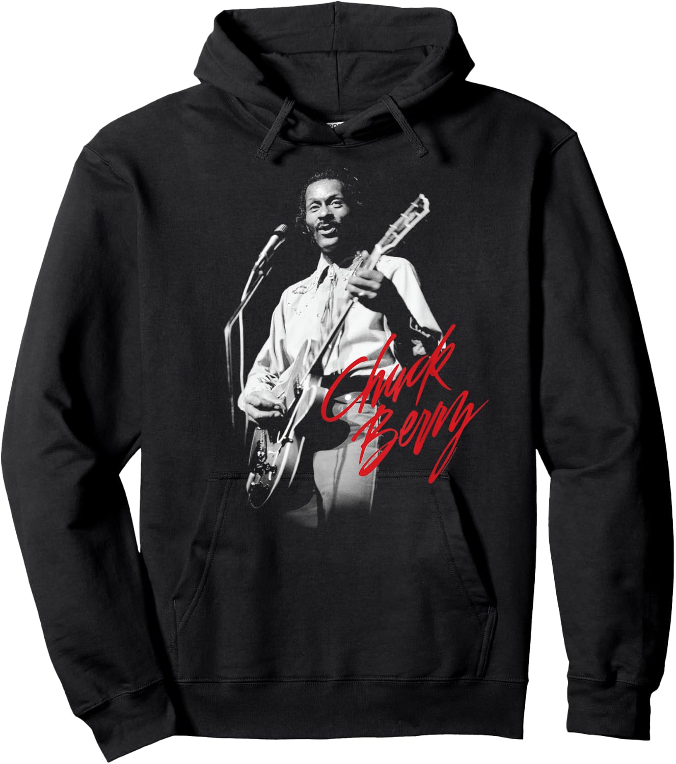 Chuck Berry Guitar Photo Hoodie - Hoodie | Black