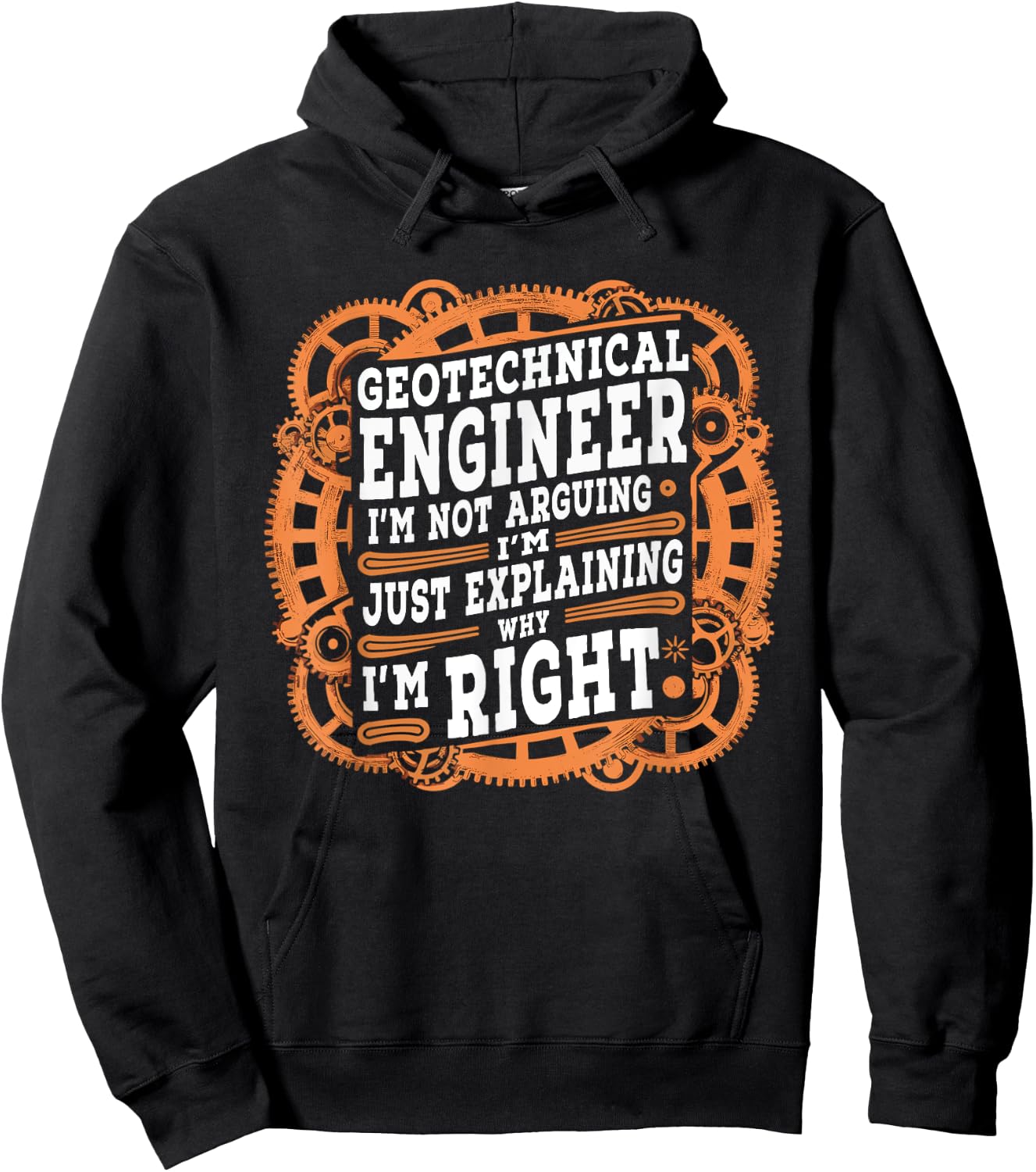 Funny Sarcastic Geotechnical Engineer Hoodie - Hoodie | Black
