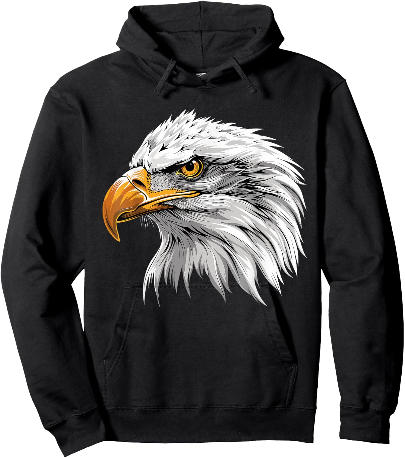 Patriotic American Bald Eagle 4th of July Kids Men Hoodie - Hoodie | Black