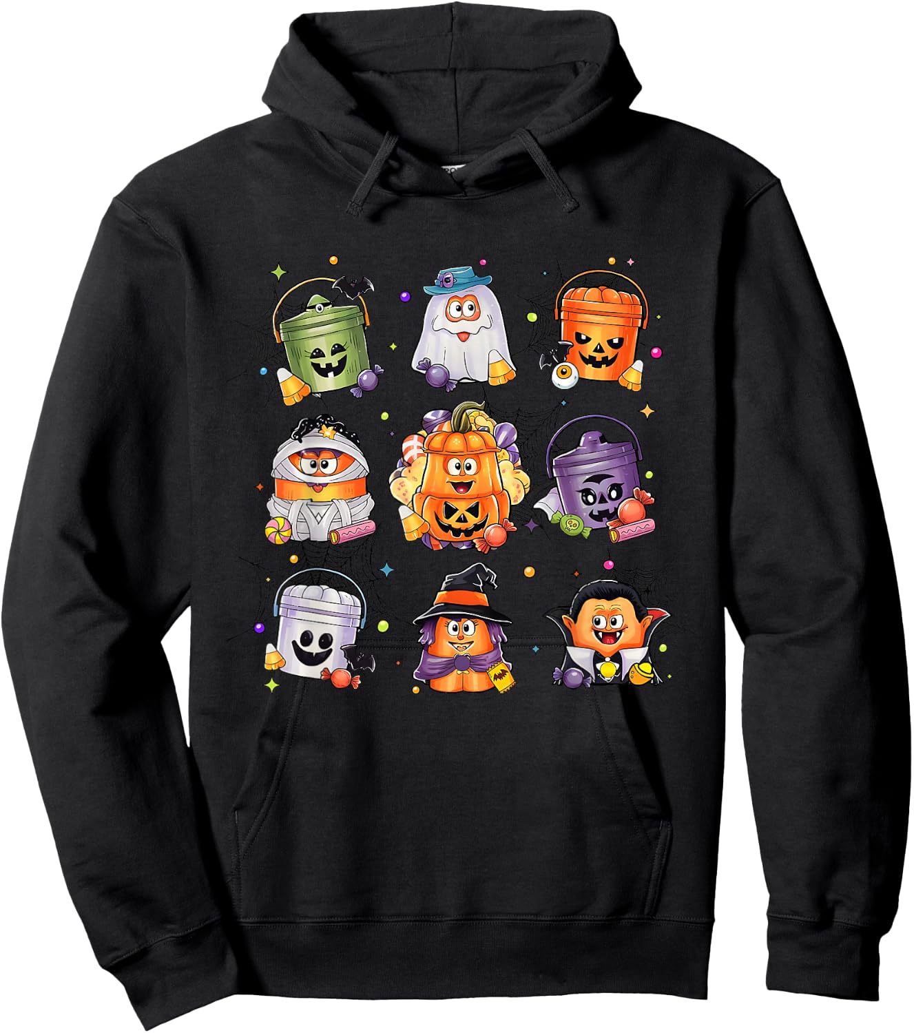 Spooky Nuggets Meal Bucket Halloween Chicken Nugget Spooky Hoodie - Hoodie | Black