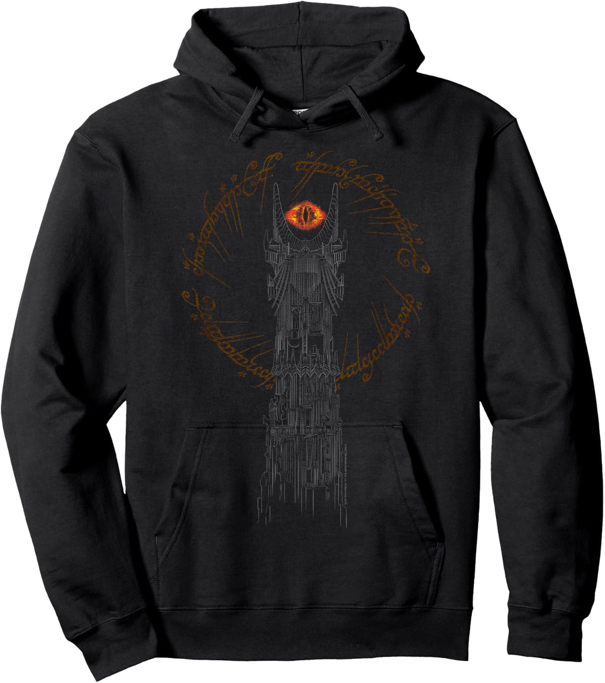 The Lord of the Rings Tower of Mordor Hoodie - Hoodie | Black