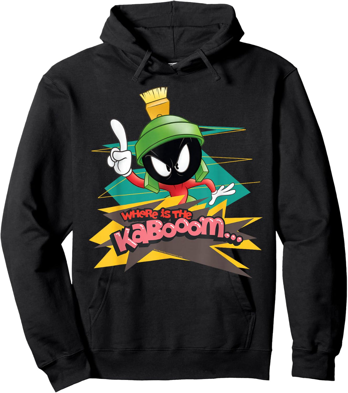 Looney Tunes Marvin The Martian Where is The Kaboom Hoodie - Hoodie | Black