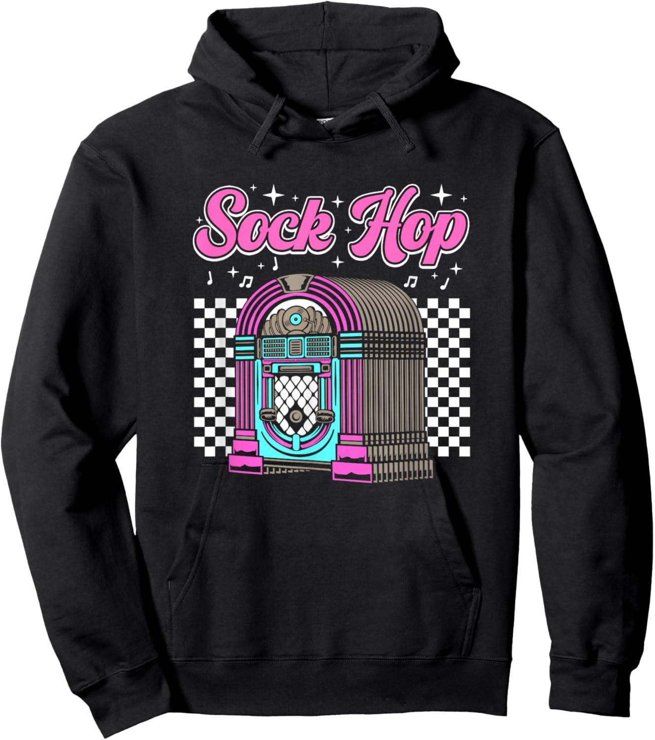 Retro Vintage Sock Hop 1950s Party For Sock Hop Dancers Hoodie - Hoodie | Black