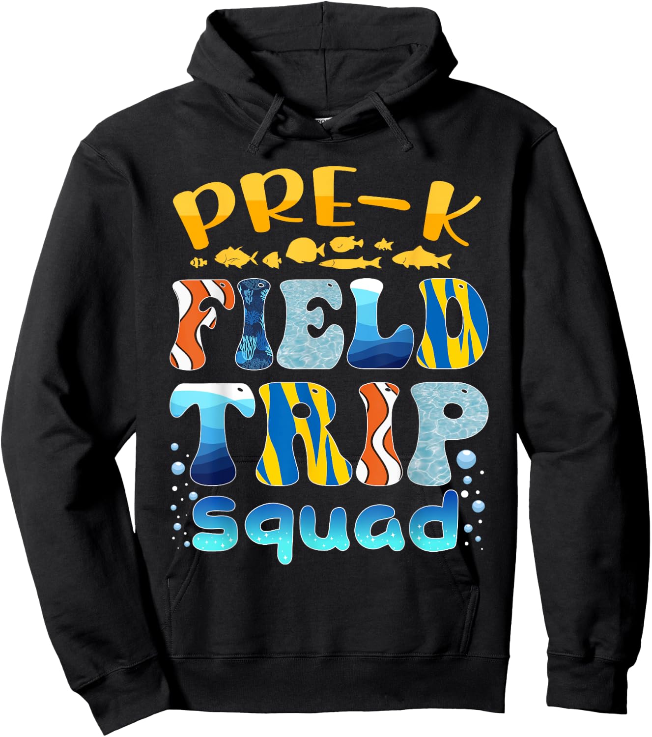 Pre-K Aquarium Field Trip Squad Pre-K Field Day Hoodie - Hoodie | Black