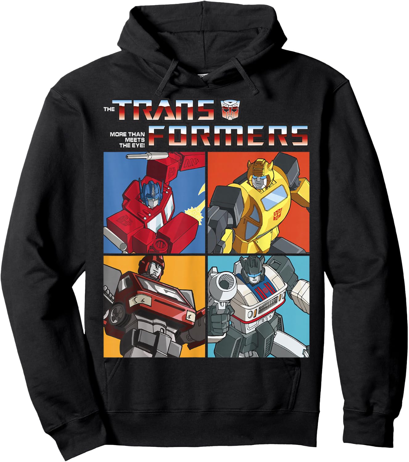 Transformers Retro Autobots Box Up Logo Hoodie - Hoodie | Black