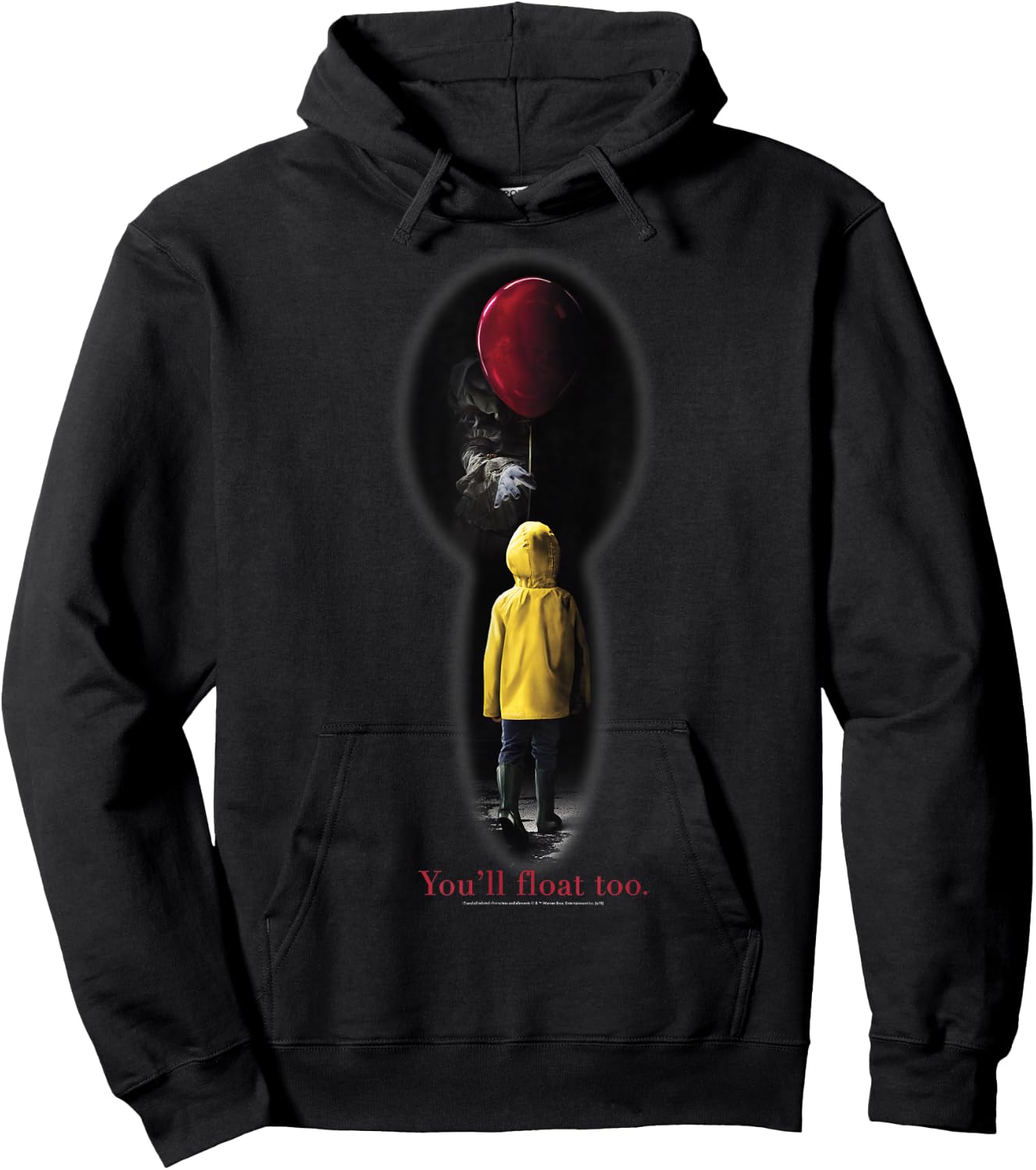 IT Movie Georgie Red Balloon You'll Float Too Hoodie - Hoodie | Black