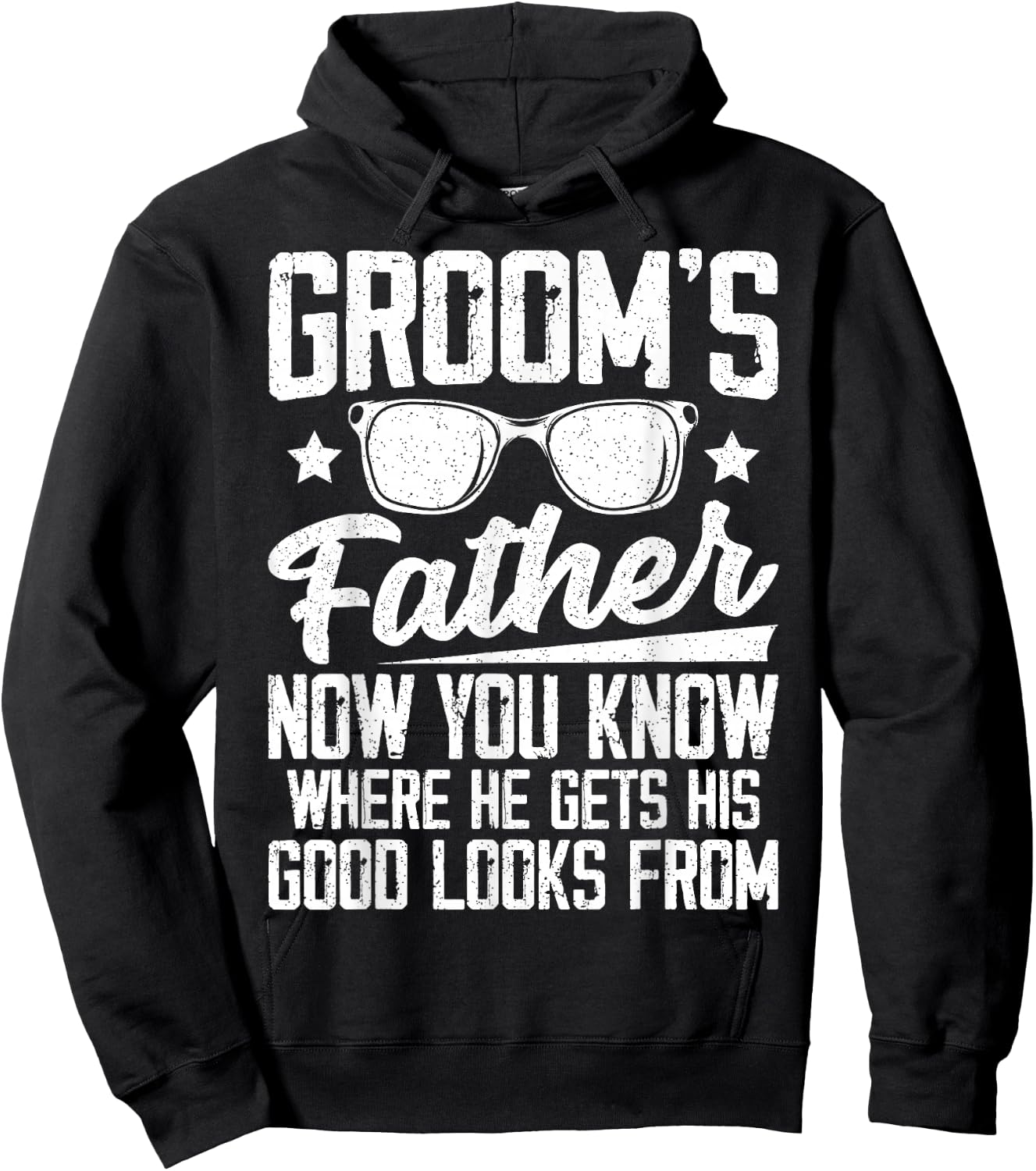 Father of the Groom Wedding Costume Groom's Father Hoodie - Hoodie | Black
