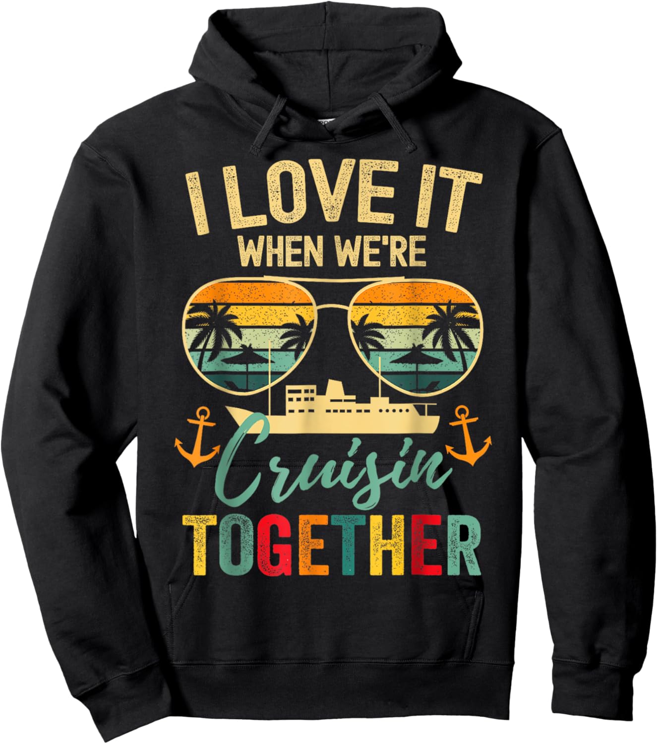 Cruise Squad 2025 Outfits Friends Family Couples Matching Hoodie - Hoodie | Black